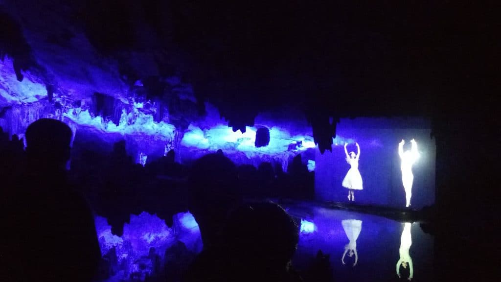 There was a dance performance sometime ago, held in this cave.