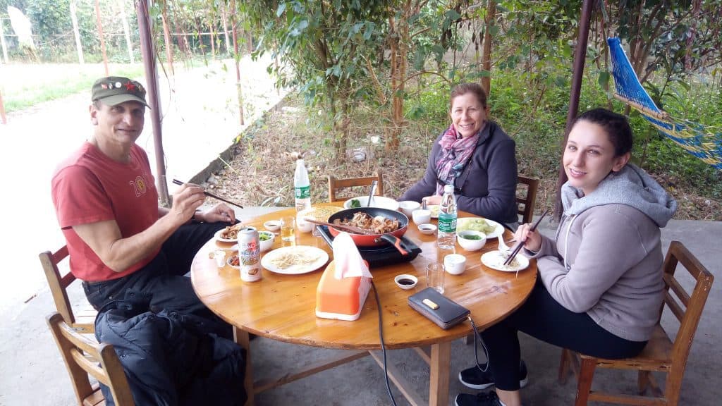 Our lunch on Maozhou island at the "hole in the road" despite the someone austere conditions was delicious.